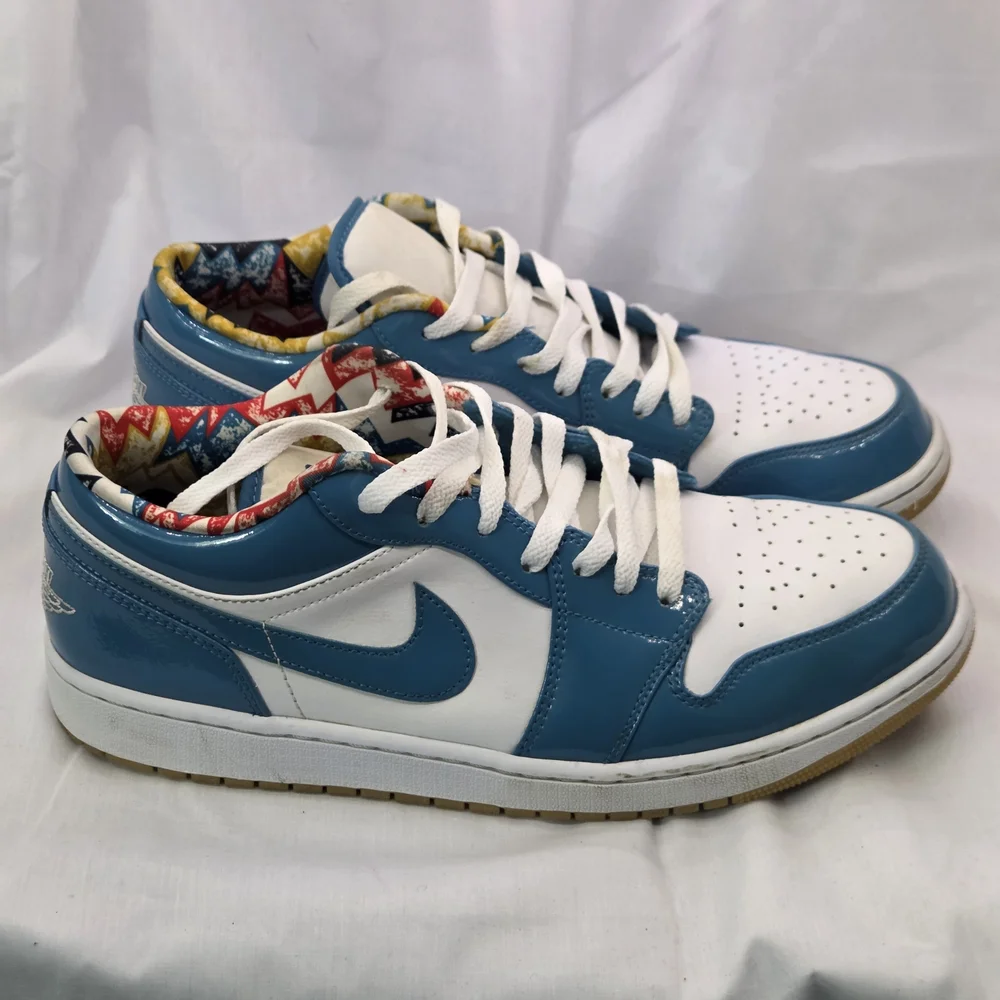 Jordan Blue and White Athletic Shoes‎ 12
